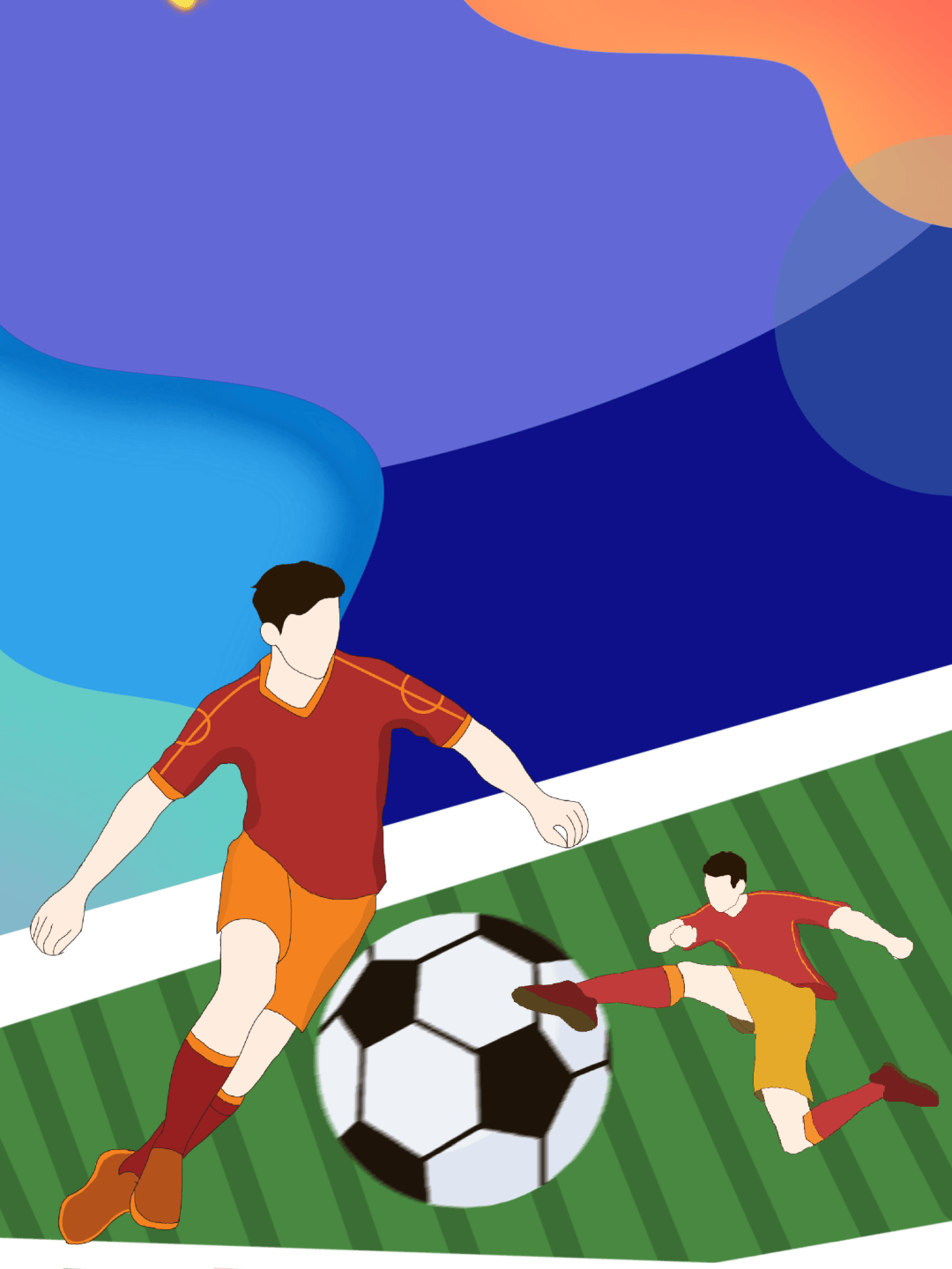 包含勇敢的足球运动员奋力拼搏，为胜利全力以赴的词条